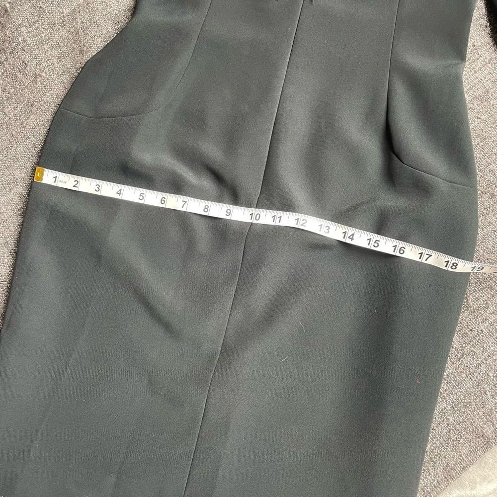 Vintage Albert Nipon black long sleeve dress size 8 MADE IN USA - Picture 3 of 11